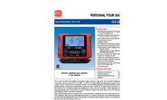 GX-2009 Smallest Four Gas Confined Space Monitor - Product Datasheet