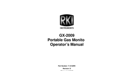 GX-2009 Smallest Four Gas Confined Space Monitor - Operational Manual