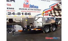 HotJet - Model XF2TA1038CW - Tandem Axle Trailer Mounted Cold Water Sewer & Drain Line Jetters