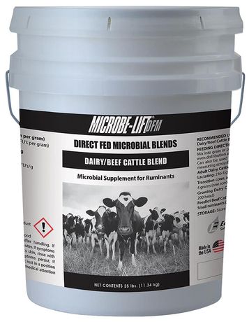 Microbe-Lift - Model DFM - DFMC5B25 - 5 Billion/Gram Dairy/Beef Cattle Blend