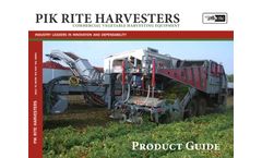 Pik Rite Harvesters - Commercial Vegetable Harvesting Equipments - Brochure