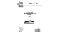 Pik Rite 795 Hydra-Ram Manure Spreader - Operation Manual