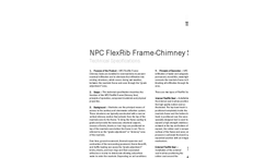 NPC FlexRib - Frame-Chimney Seals - Specifications 