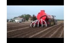 Slurry Tanker Injecting Manure with Case IH Tractor  Video