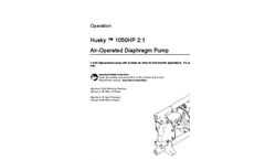 Husky - Model 1050HP - High Pressure Air-Operated Diaphragm Pump Brochure