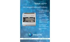 Titan - Model 357 - 3-In-1 Automated Combinatorial Peptide Synthesizer - Brochure