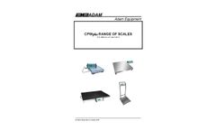 Adam - Model CPWplus 35M - Bench and Floor Scales - Datasheet