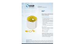 Model DX - Grease Lubricated Metal-Polymer Plain Bearings Brochure