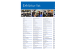 Exhibitor list - Brochure