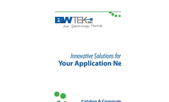 Innovative Solutions for Your Application Needs - Catalog & Corporate Profile