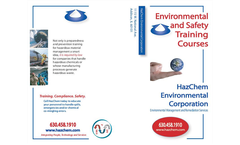 Environmental and Safety Compliance Training Brochure