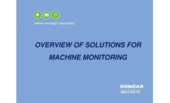 Overview of solutions for machine monitoring