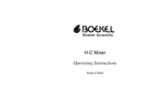 Model HC 270600 - Thermal Mixer Brochure