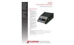  	Cannon - Model D155 - Density/Specific Gravity Meter - Brochure