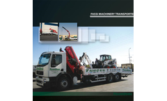 Truck Crane Transporter Machinery F2300 Brochure