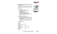 Carbolite - Model GPC Series - General Purpose Industrial Chamber Furnace - Datasheet