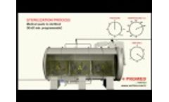 Medical Waste Technology PROMED Post Shredding Systems / Sistema de Autoclave y Triturador Video