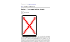 Sanitary Process and Mixing Vessels Brochure