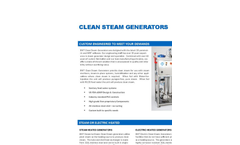 Electric Heated Pure & Clean Steam Generators Brochure