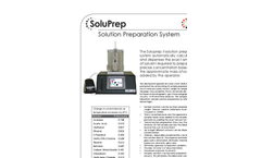 Soluprep - II - Solution Preparation System Brochure