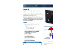 Apex - Model Q - Desolvation Nebulizer Brochure