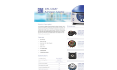 ELMI Fugamix Miniprep-Master - Model CM-50MP - Certifuge Mixers - Datasheet