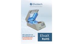 ElvaX RoHS Analyzer for Testing Consumer Products for Compliance with the RoHS Directive - Brochure