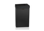TTC - Black Disposable Trash Containers with Multi-Function Lids and 55-gallon Liner Bags