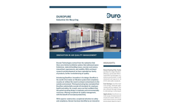 DuroPure - Non-Vented Carbon Air Recycling Filtration Unit Brochure