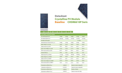 Baseline - CHSM6610P Series - Crystalline PV Module Brochure