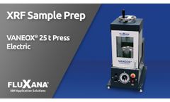 Fluxana Electrical Vaneox 25t Press for X-ray Fluorescence Analysis (XRF) - Video