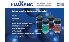 Fluxana - Petrochemical Reference Materials - Catalogue