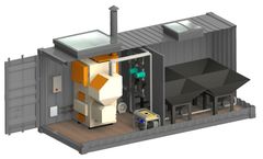 Konto - Model Container Type - Boilers House with Pellet Boiler, Pellet Storage and Heating Center