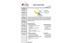 Fiberguide - Gold Coated Fiber - Datasheet