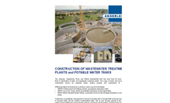 Waste Water Treatment Plant And Tank Construction Services
