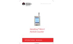 HandiLaz - Model Mini II - Handheld Airborne Particle Counter - Operations Manual