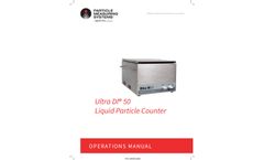 Ultra DI - Model 50 - Liquid Optical Particle Counter - Operations Manual