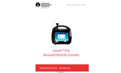 Lasair Pro Aerosol Particle Counter Operations Manual 