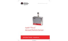 IsoAir - Model Pro-E - Aerosol Particle Sensor - Operations Manual
