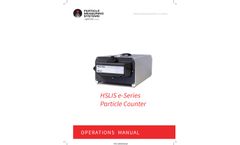 HSLIS e-Series - Particle Counter - Operations Manual