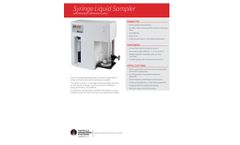 PMS - Model SLS 1100 - Syringe Sampling System with LiQuilaz II Particle Counter - Datasheet