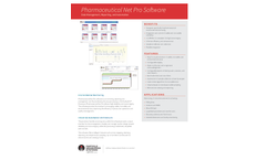 Pharmaceutical Net Pro Software - Data Management, Reporting, and Automation - Specification Sheet