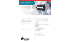 PMS - Model HSLIS e-Series - Liquid Optical Particle Counter - Specification Sheet