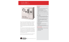 PMS - Model CLS-700 T - Corrosive Liquid Particle Sampler - Specification Sheet