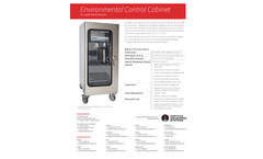 PMS - Environmental Control Cabinet for Liquid Particle Sensors - Specification Sheet