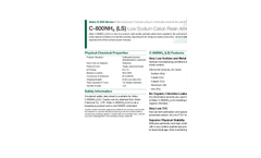 Aldex - Model C-800NH4 (LS) - Low Sodium Cation Resin Ammonia Form Technical Datasheet