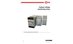 3-phase voltage monitoring relays data sheet