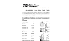 02-010 - High Power Fiber Optic Collimator Datasheet
