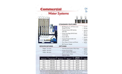 Coster - Model SSC - Gallons of Commercial Series - Brochure