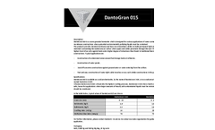 DantoGran - Model 015 - Granulated Products- Brochure